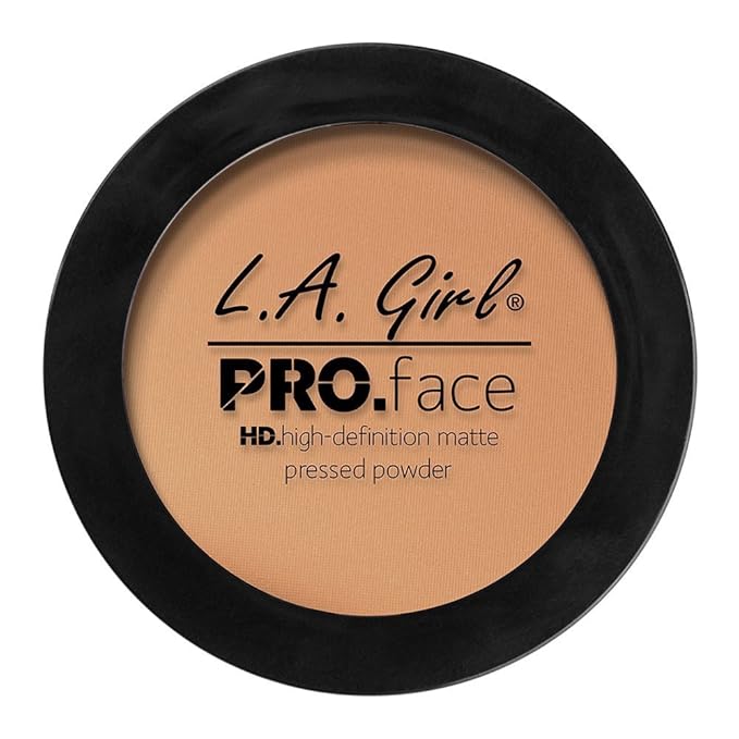 L.A. Girl PRO.Face Matte Pressed Powder, Warm Honey GPP607 (Pack of 3)