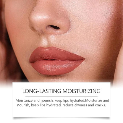 Peel off Lip Liner Stain, Tattoo Magic Color Matte Nude Lipstick Lip Stain Peel, Waterproof Long Lasting Peel off Lip Liner, Enhancing Complexion & Nourishing for All Skin Types, 02# Coffee