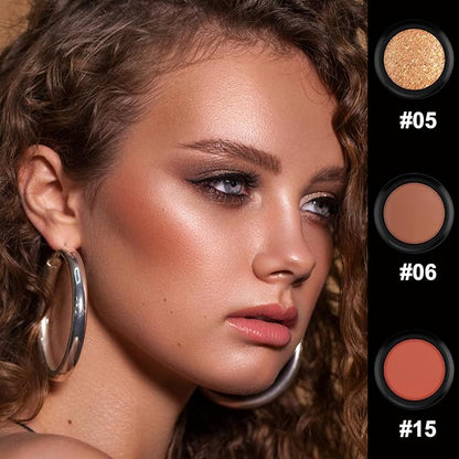 PHOERA CC Cream Foundation With SPF,PHOERA Full Coverage Foundation Color Correcting Cream,3 Pcs Cream Contour Stick Makeup Kit, Shades with Highlighter Stick, Blush Stick and Bronzer Contour Stick