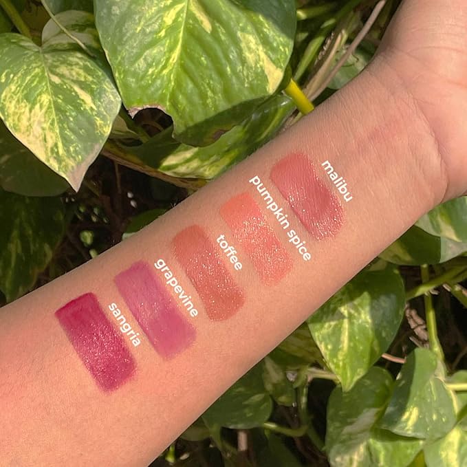 RUBY'S ORGANICS Lip Gloss for Women, Lip Balm for Girls, Hydrating, Non Sticky & Non Drying Formula, Long Lasting, Natural Organic Lip Makeup, Paraben Free -Toffee, 6.5ml