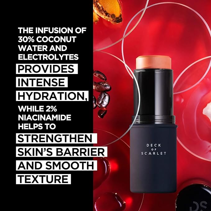 Deck of Scarlet Skin Edit Serum Foundation Stick - Clean And Vegan Makeup - Hydrating Formula With Natural Glowy Finish