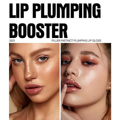 6 Colors Lip Plumper, Hydrating & Smooth Lip Wrinkles, Enhancing Plump Effect for Fuller Lips High Shine Lip Glaze Long Lasting Nourishing Lip Plumper for Women Girls (# 05)