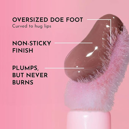 Women's Forget The Filler Lip Plumper Line Gloss, George, Pink, 0.11 Fl Oz (Pack of 1)