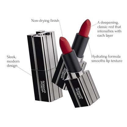 MUZIGAE MANISON City Chic Trio - 08 Revenge | Objet water 01 Signature & 02 Spicy & Moodwear Blur 08 Revenge | K-Beauty Lip Stain Matte Lipstick