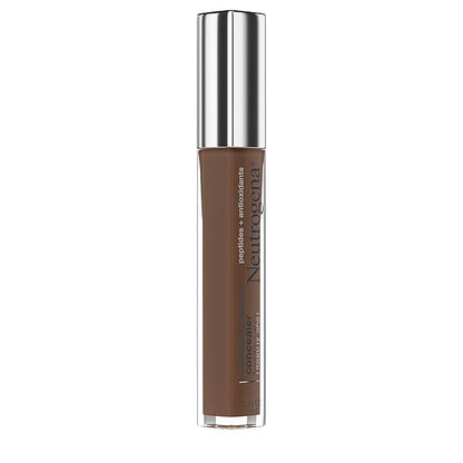 Neutrogena Healthy Skin Radiant Brightening Cream with Peptides & Vitamin E Antioxidant, Lightweight Perfecting Concealer Cream, Non-Comedogenic, Espresso Deep 03 with neutral undertones, 0.24 oz