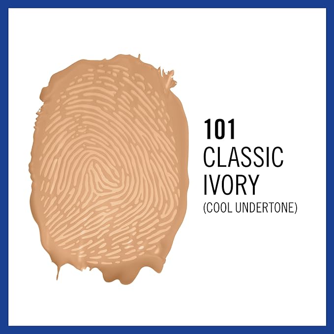 Rimmel London Match Perfection Foundation Spf20 101 Classic Ivory 30ml