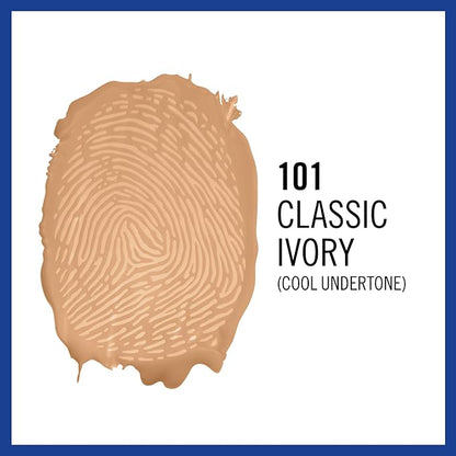 Rimmel London Match Perfection Foundation Spf20 101 Classic Ivory 30ml