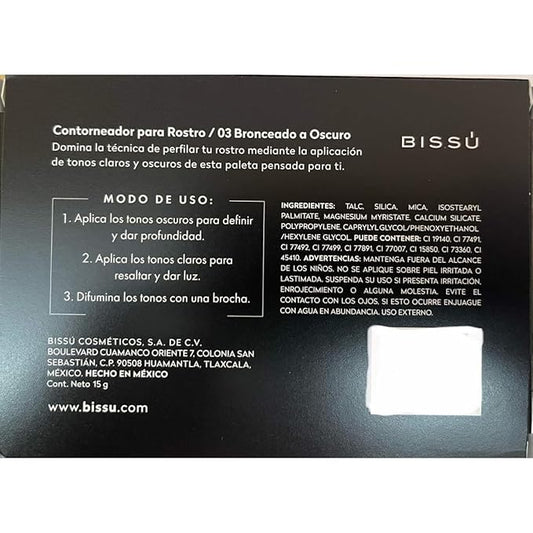 Bissú Contouring Powder Palette (6 colors) (03 Bronzed to Dark)