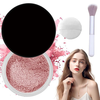 Blurring Setting Powder,Blurring Pink Powder,Beauty Pink Blurring Powder,Beauty Pink Setting Powder,Blurring Powder for All Skin Types