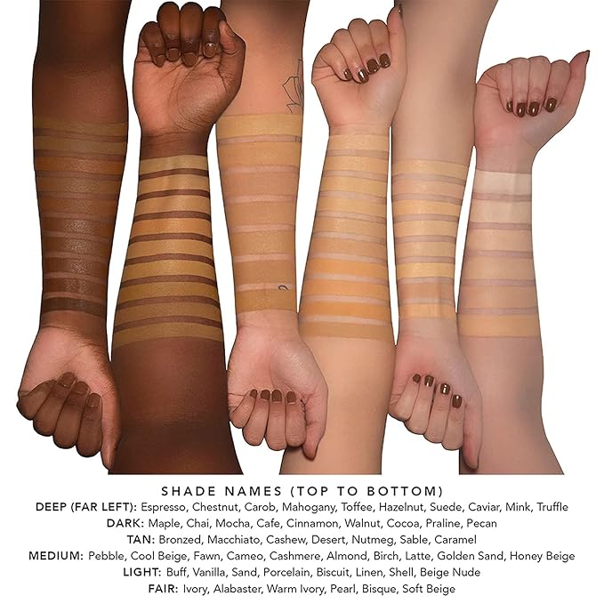 Jouer Essential High Coverage Crème Foundation | Men & Women | Available in 50 Shades for All Skin Tones | Healthy Ingredients | Paraben, Gluten & Cruelty Free | Vegan Friendly,Porcelain- light skin with neutral undertones and subtle golden tones,1