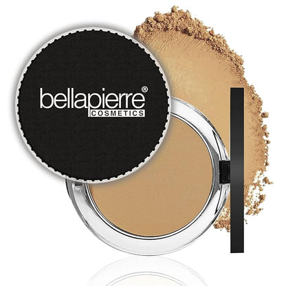 bellapierre Compact Mineral Foundation SPF 15 | Vegan & Cruelty Free Natural Makeup | Full Coverage Matte Foundation | Hypoallergenic | Oil & Talc Free - 0.35 Oz - Maple