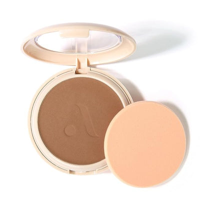 Absolute New York MFVF07 Tan Warm Velvet Focus Powder Foundation | Talc-Free, 12H Long-Lasting, Lightweight