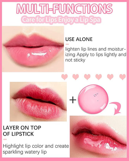 Plumping Lip Glow Oil,Hydrating Tinted Lip Oil Gloss,Transparent Toot Lip Oil Lipgloss,Long Lasting Moisturizing Glow Reviver Lip Care Oil,Lip Tint Stain Lipstain,Christmas Gift for Women(#015 Cherry)