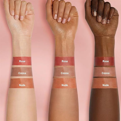 OETUIOW Lip Stain Peel Off, Lip Liner Moisturizing Long-Lasting & Waterproof, Transfer Proof & Plumping, Non-Stick Cup, Rose Color