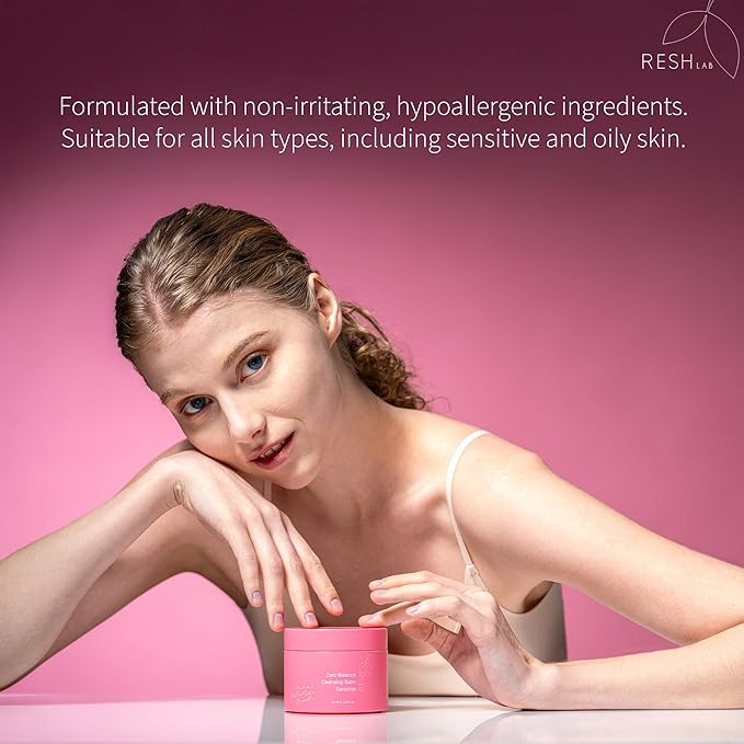 Cleansing Balm for Sensitive Skin – 100ml | Hypoallergenic Makeup Remover with Sweet Almond, Moringa & Neem Oil | Melts Away Waterproof | Hydrating Cleanser for All Skin Types