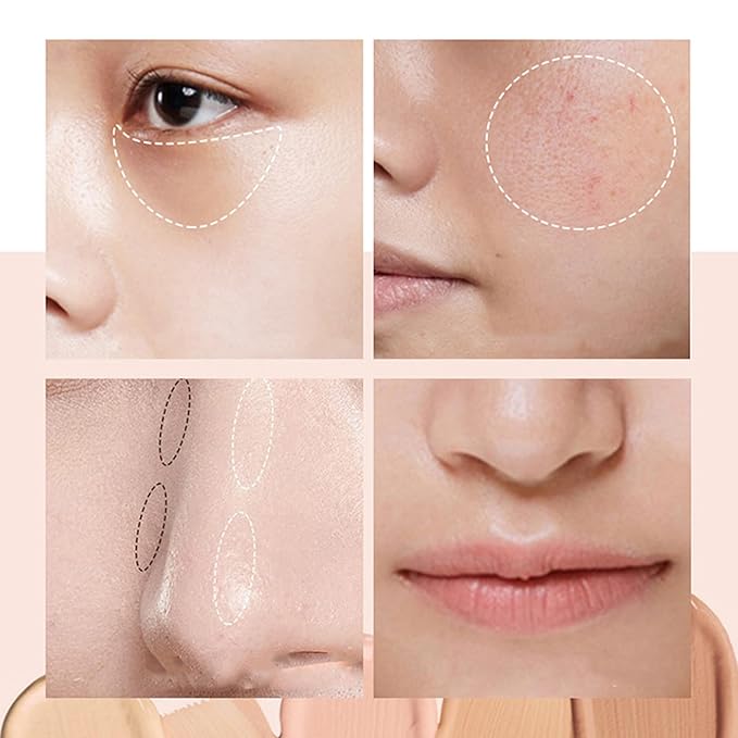 Mallofusa Single Color Face Makeup Concealer Foundation Palette Creamy Moisturizing Concealing 0.49oz (Natural)