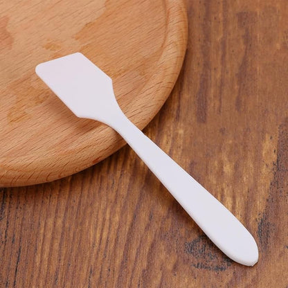 Healifty 100pcs Mini Makeup Cosmetic Spatulas Face Mask Scrapers for Women Comfortable Grip