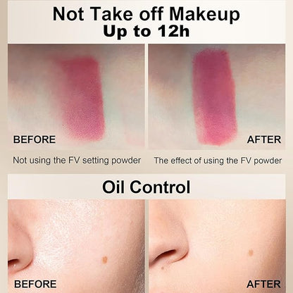 FV Moisturizing Foundation with Translucent Setting Powder, Long Lasting & Natural Finish, Lightweight Foundation Makeup Set for Dry/Combination Skin, Nourishing Ivory & Shimmer Sheer