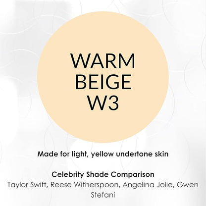 NV BB Perfecting Mist Foundation Buildable Coverage Professional Airbrush Makeup with Plant-based Stem Cell Polypeptides, Vitamins A, D, E and Aloe, 1.5 ounces, Warm Beige