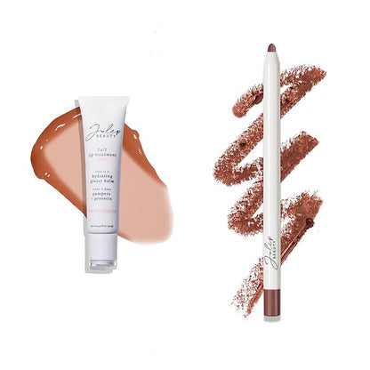 Julep With a Trace Retractable Creamy Long-Lasting Lip Liner, Nostalgic Neautral & 24/7 Lip Treatment - Hydrating Lip Balm + Sleep Mask, Sheer Joy