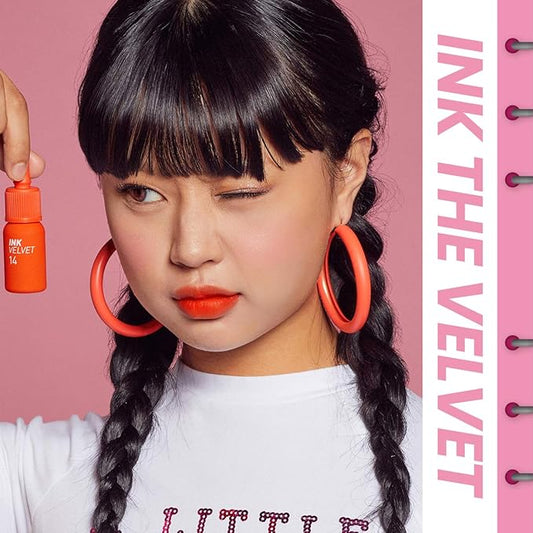 Peripera Ink the Velvet Lip Tint, High Pigment Color, Longwear, Weightless, Not Animal Tested, Gluten-Free, Paraben-Free (001 GOOD BRICK)