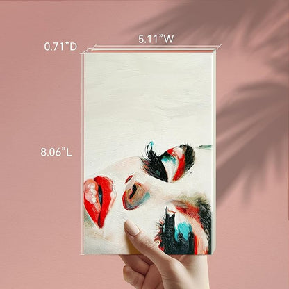 Magnetic Makeup Palette DIY Empty Eyeshadow Lipstick Palette with Mirror 3D Finish Surface Paper Makeup Organizer (Your Art)