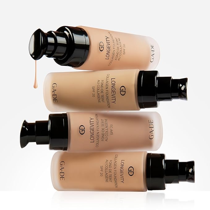 GA-DE Longevity Collagen Foundation 503 - SPF Face Makeup - Hydrates Skin and Improves Elasticity - Full Coverage and Matte Finish - 1 oz