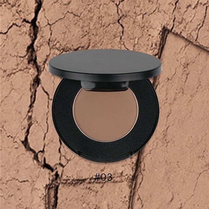 Flawless Pressed Powder, Setting Powder Makeup, Longwear Face Powder Foundation, Smooth Complexion, Portable Compact Long-Lasting Matte Finish 03