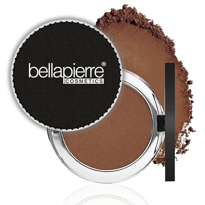 bellapierre Compact Mineral Foundation SPF 15 | Vegan & Cruelty Free Natural Makeup | Full Coverage Matte Foundation | Hypoallergenic | Oil & Talc Free - 0.35 Oz - Double Cocoa