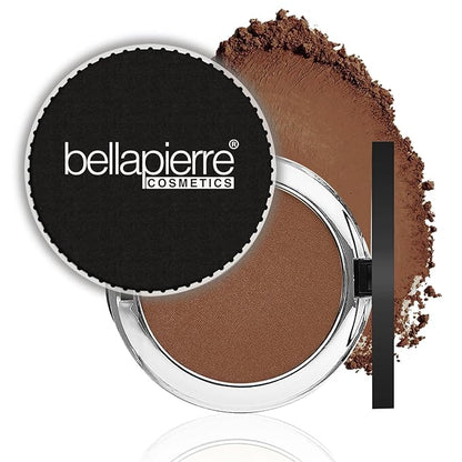 bellapierre Compact Mineral Foundation SPF 15 | Vegan & Cruelty Free Natural Makeup | Full Coverage Matte Foundation | Hypoallergenic | Oil & Talc Free - 0.35 Oz - Double Cocoa