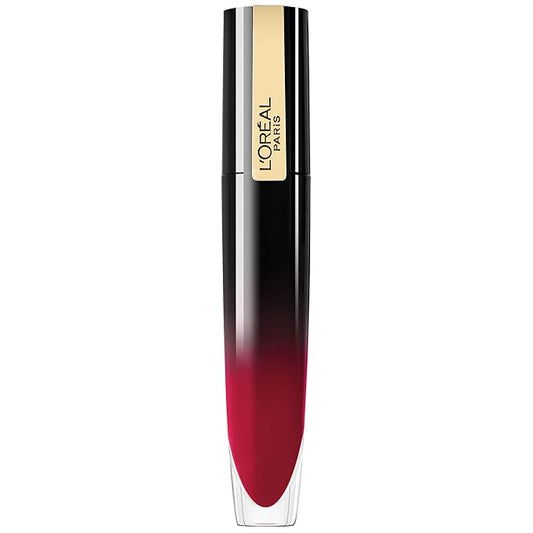 L'Oreal Paris Brilliant Signature Shiny Lip Stain Lipstick, Be Powerful 0.21 Fl Oz.