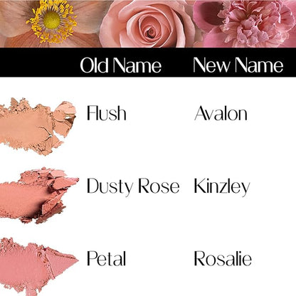 Organic Blush 100% Natural Pressed Mineral Powder, Made in the USA, Rosalie