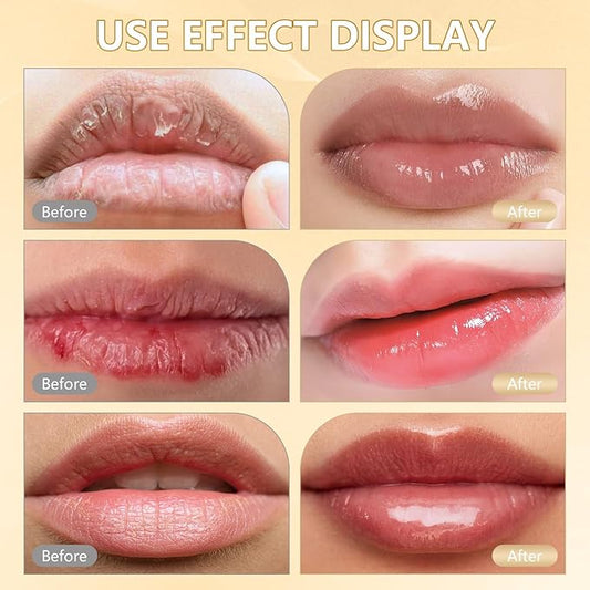 2Pcs Transferproof Color Changing Lipstick, Gold Crystal Color Changing Lipstick, Moisturizer Long Lasting Lip Balm for Women (Gold Crystal)