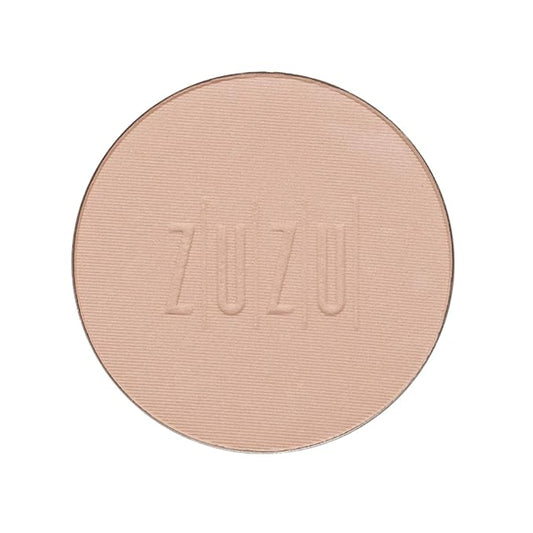 ZUZU LUXE Mineral Powder, Dual Powder Foundation, medium to full coverage, natural finish. Natural, Paraben Free, Vegan, Gluten-free, Cruelty-free, Non GMO, .32 oz. (Refill D -14)