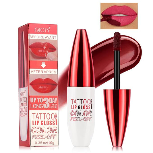 Lip Stain Peel Off, Lip Tint, Peel Off Lip Stain, Peel Off Lip Liner, Peel Off Lip Liner Tattoo, Long Lasting, Waterproof, Transfer-Proof, Highly Pigmented Color #01Pink
