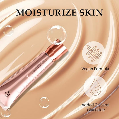 FV Flawless Matte Liquid Foundation, Full Coverage & Oil-Free Foundation Makeup, Hydrating Formula, Long-Wear Foundation for All Skin Types (Natural, 1.05FL.OZ)