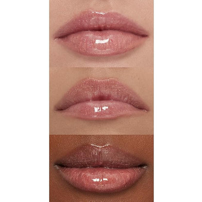 e.l.f. Lip Plumping Gloss, Hydrating, Nourishing, Invigorating, High-Shine, Plumps, Volumizes, Cools, Soothes, Champagne Glam, Shimmer, 0.1 Oz