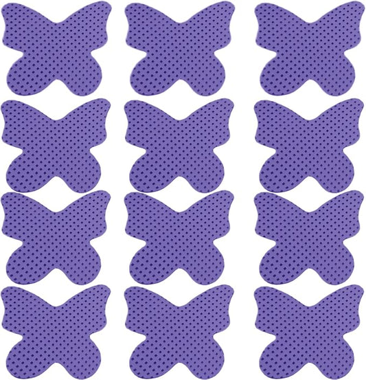 1000 PCS Lint Free Nail Wipes, Lash Glue Eyelash Extension Glue Wipes, Nail Polish Remover for Lash Extension Supplies, Cleaning Pads (Purple, Butterfly Shape)