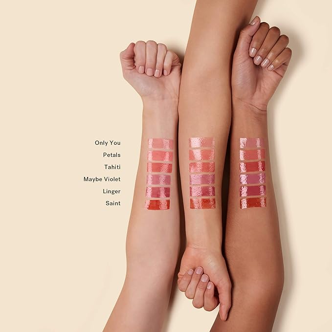 ILIA - Balmy Gloss Tinted Lip Oil | Smoothing Lip Color, Never Sticky | Hydrate, Plump + Moisturize with Hyaluronic Acid | Vegan, Cruelty + Gluten-Free (Maybe Violet, 0.14 fl oz | 4.3 ml)