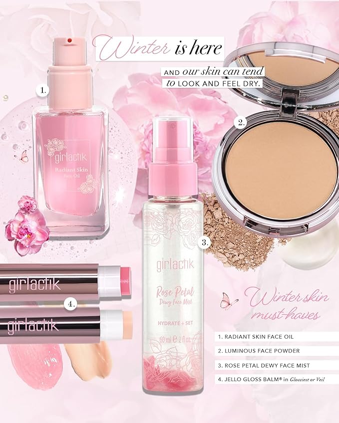 Girlactik Jello Gloss Balm – Hydrating Lip Gloss with Natural Shine, Pink Lemonade Scent, Moisturizing, and Smooth, Perfect for Everyday Lip Care with a Glossy Finish, 0.15 oz (Veil)