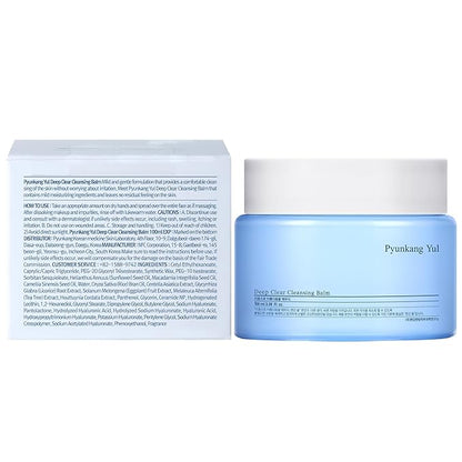 PKY Cleansing Balm & Facial Cleanser/Korean Facial Wash for All Skin Types/Balm(3.38 Fl.Oz, 100ml) & Cleanser Cake(3.38 Fl. Oz, 100g)
