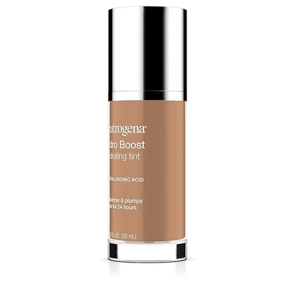 Neutrogena Hydro Boost Hydrating Tint with Hyaluronic Acid, Lightweight Water Gel Formula, Moisturizing, Oil-Free & Non-Comedogenic Liquid Foundation Makeup, 115 Cocoa Color 1.0 fl. oz (Pack of 2)