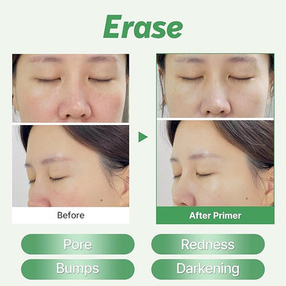 TOUCH IN SOL No Poreblem Redness Correcting Base Primer- Pore Minimizing Green Toned Makeup Base - Tone Neutralizing before Foundation - Minimize Rosacea, Redness 1.01 fl.oz.