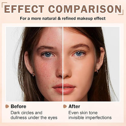 CAHIUYOA Magic Minerals Airbrush Foundation Spray Makeup Silky Full Coverage Airbrush Flawless Foundation for Mature Skin,Natural Matte Finish Moisturizing Makeup Primer - 02 Beige