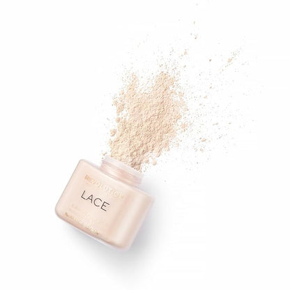 Revolution, Loose Baking Powder, Makeup Setting Powder, Long Lasting Coverage, Mattifies & Reduces Shine, Lace, 1.13 oz