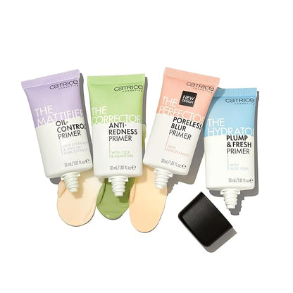 Catrice | Prime & Fine Illuminating Dewy Glow Spray & Corrector Anti-Red Primer Bundle | Full Coverage Makeup | Vegan & Cruelty Free