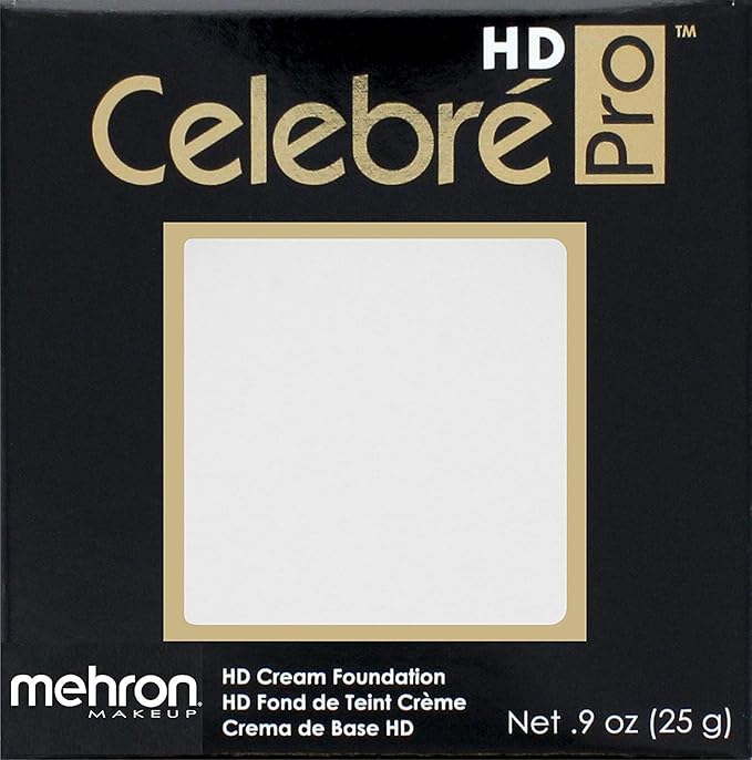 Mehron Makeup Celebre Pro-HD Cream Face & Body Makeup (.9 oz) (WHITE)