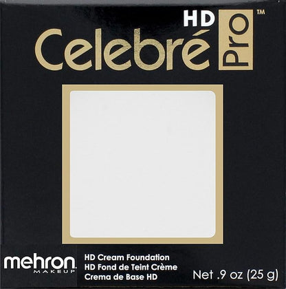 Mehron Makeup Celebre Pro-HD Cream Face & Body Makeup (.9 oz) (WHITE)