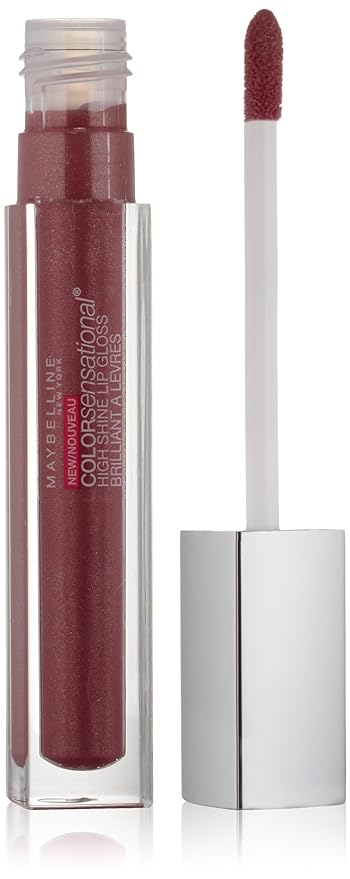 Maybelline New York Color Sensational High Shine Gloss, Plum Luster, 0.17 Fluid Ounce