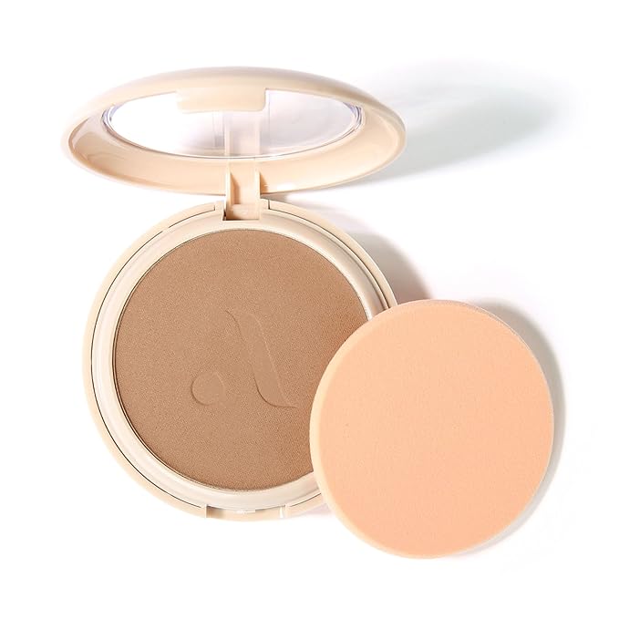 Absolute New York MFVF05 Medium Tan Cool Velvet Focus Powder Foundation | Talc-Free, 12H Long-Lasting, Lightweight